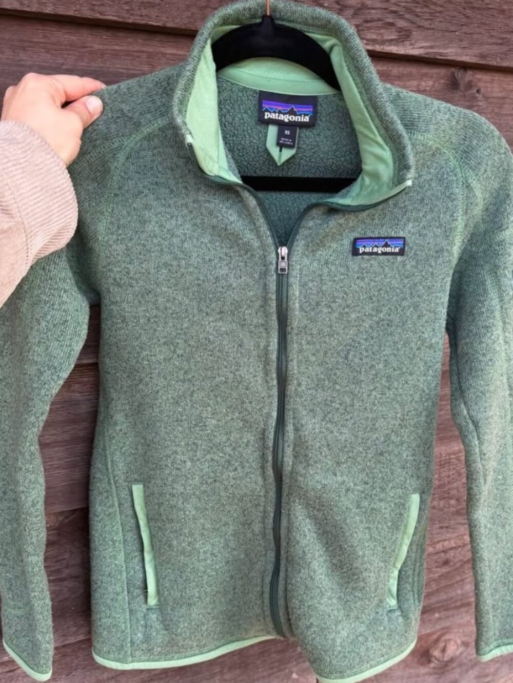Patagonia better sweater, green. Womens XS.